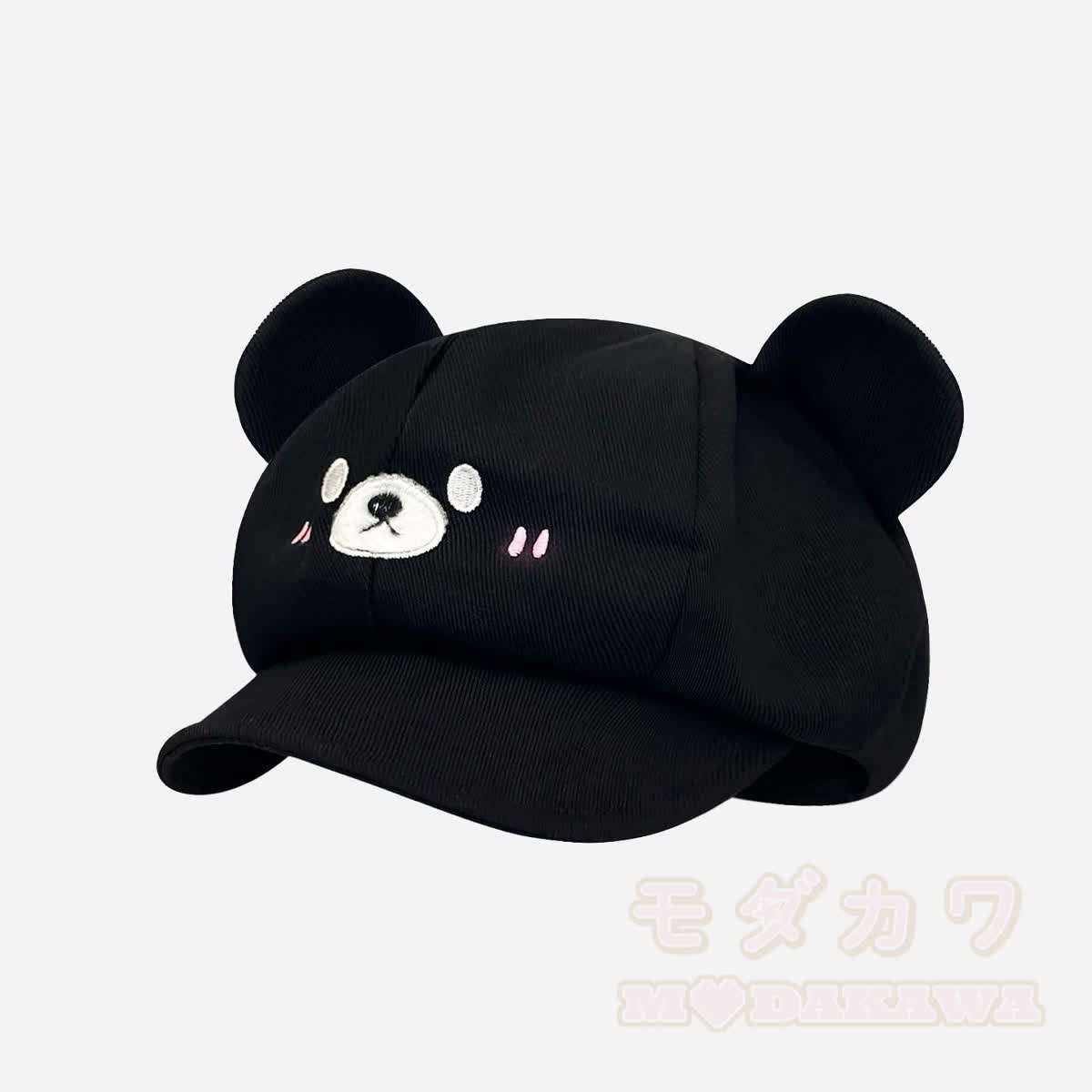 Schwarze Katzenohren-Gothic- Y2K -Baskenmütze - P - M(56-58cm) - image 17
