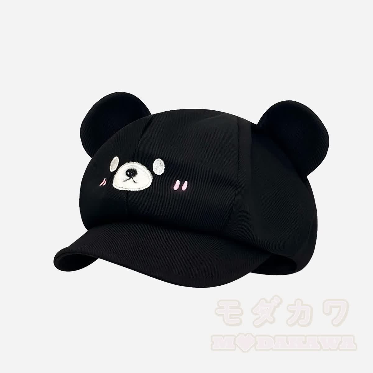 Schwarze Katzenohren-Gothic- Y2K -Baskenmütze - P - M(56-58cm) - image 17