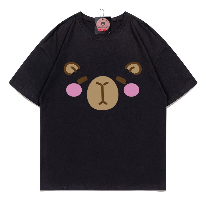 T-Shirt mit Capybara-Print - Black - 5XL - image 4