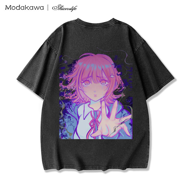 MODAKAWA X Shionslife – Game Over – Vintage-T-Shirt aus 100 % Baumwolle - Black - 5XL - image 6