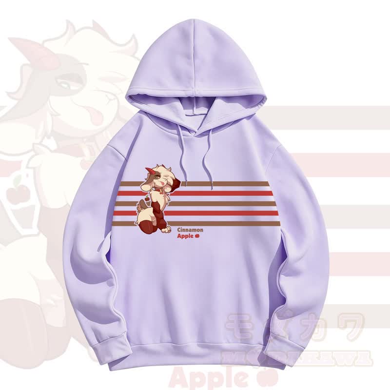 MODAKAWA CINNAMON APPLE Apfel-Schafsprint - Lila - 5XL - image 5