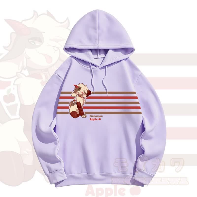 MODAKAWA CINNAMON APPLE Apfel-Schafsprint - Lila - 5XL - image 5