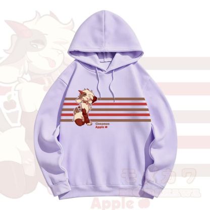 MODAKAWA CINNAMON APPLE Apfel-Schafsprint - Lila - 5XL - image 5