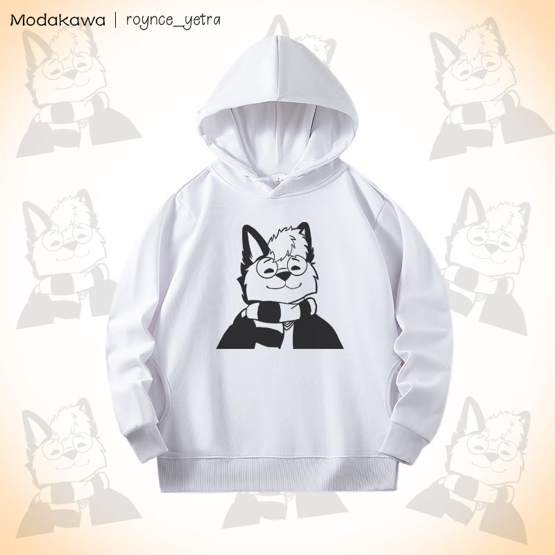 MODAKAWA X roynce_yetra Roy Smiles Grafik-Baumwollhoodie mit Seitentaschen - White - 4XL - image 2