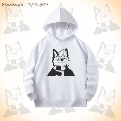 MODAKAWA X roynce_yetra Roy Smiles Grafik-Baumwollhoodie mit Seitentaschen - White - 4XL - image 2