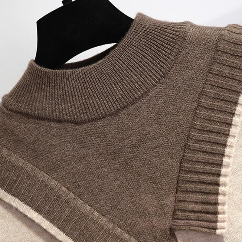 Spitzenstrickgürtel-Pulloverkleid - image 3