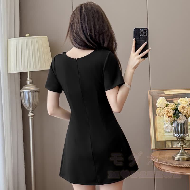 Zweiteiliges Set aus unregelmäßigem Perlen-Cheongsam-Kleid - image 3