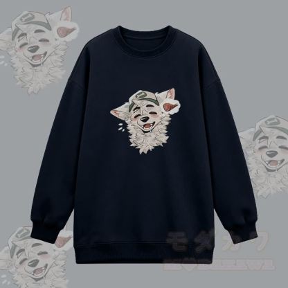  MODAKAWA X atka Fox Graphic Oversized Crewneck Sweatshirt - Schwarz - 3XL - image 5