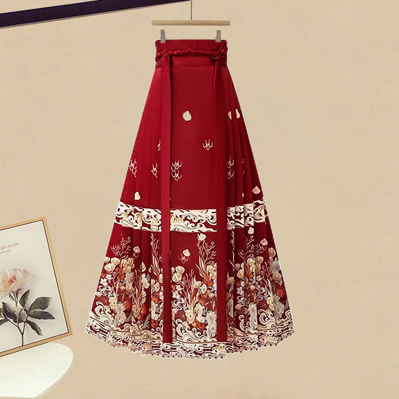 Strickkleid, Vintage-Rock mit Pferdegesicht, passendes Outfit - Skirt - XL - image 3