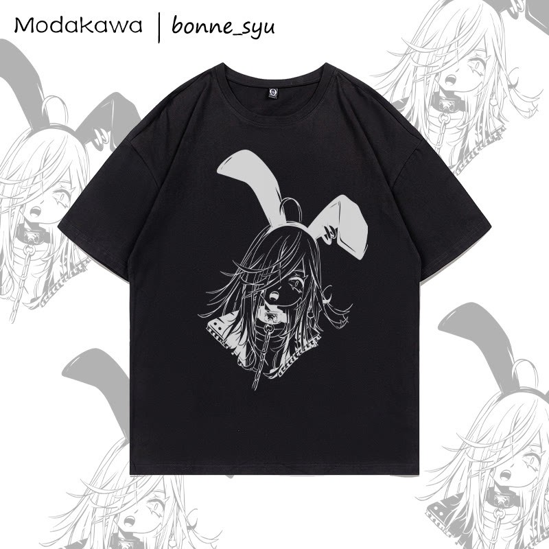 MODAKAWA X bonne_syu Gothic Bunny Girl Grafik-T-Shirt - Black - 5XL - image 3