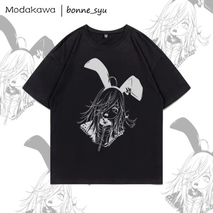 MODAKAWA X bonne_syu Gothic Bunny Girl Grafik-T-Shirt - Black - 5XL - image 3