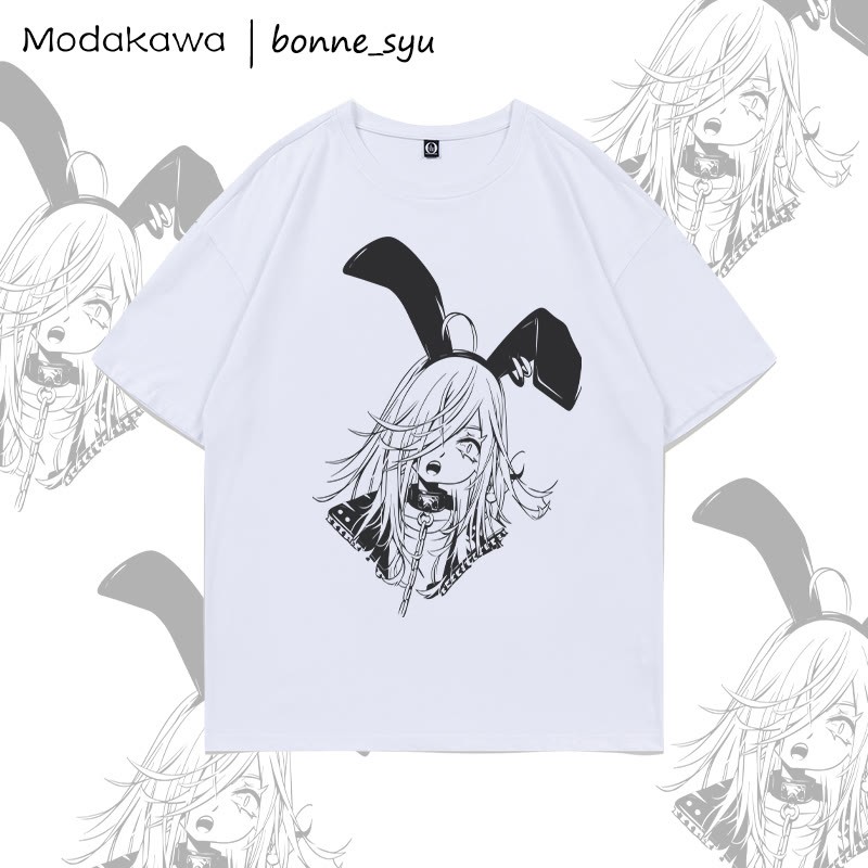 MODAKAWA X bonne_syu Gothic Bunny Girl Grafik-T-Shirt - White - 5XL - image 4