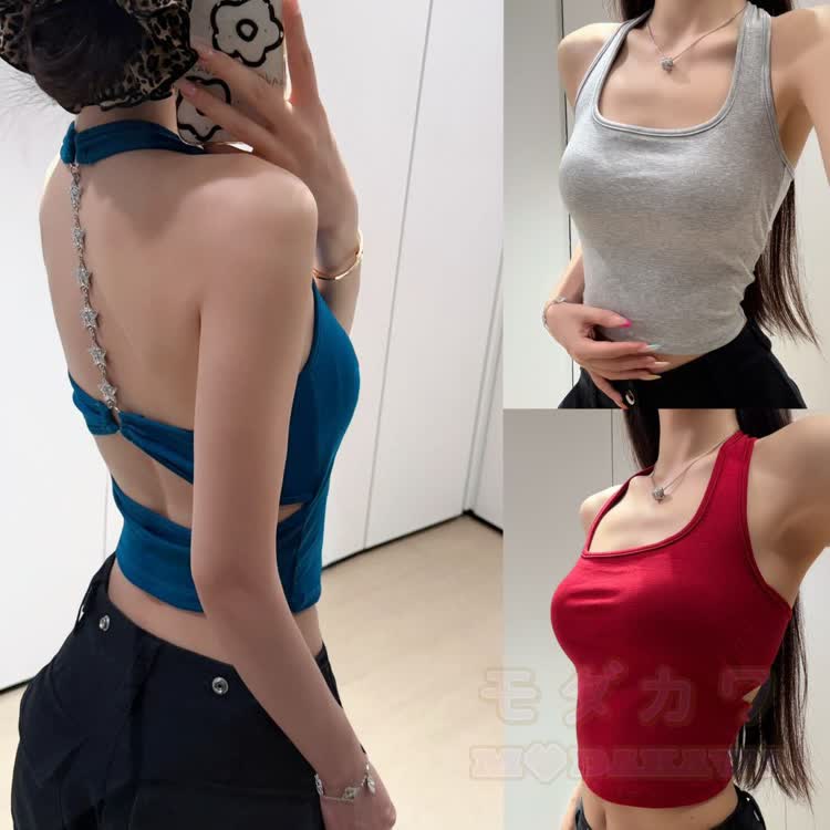 Sternenketten-Rückenfreies Halter-Crop-Top - image 5