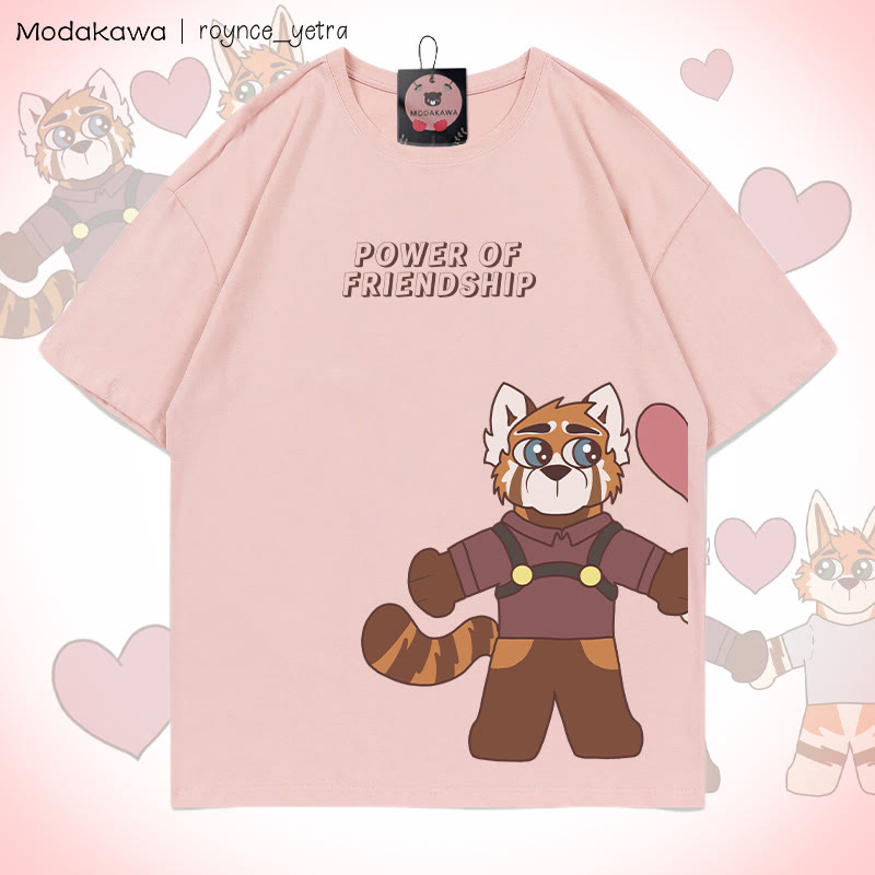 MODAKAWA X roynce_yetra Anderson And Felipe Grafik-T-Shirt - Pink Felipe - 5XL - image 6