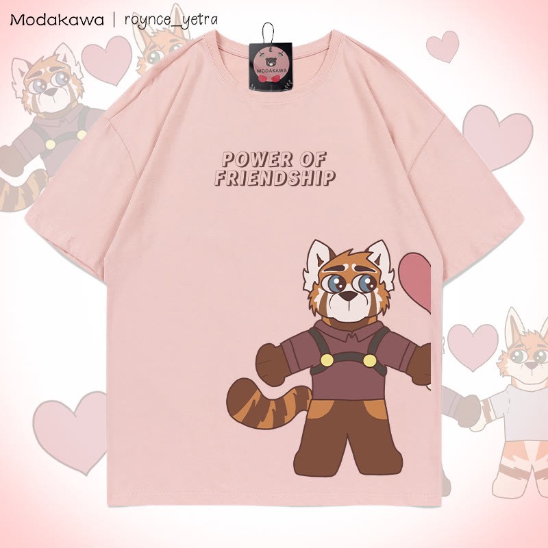 MODAKAWA X roynce_yetra Anderson And Felipe Grafik-T-Shirt - Pink Felipe - 5XL - image 6