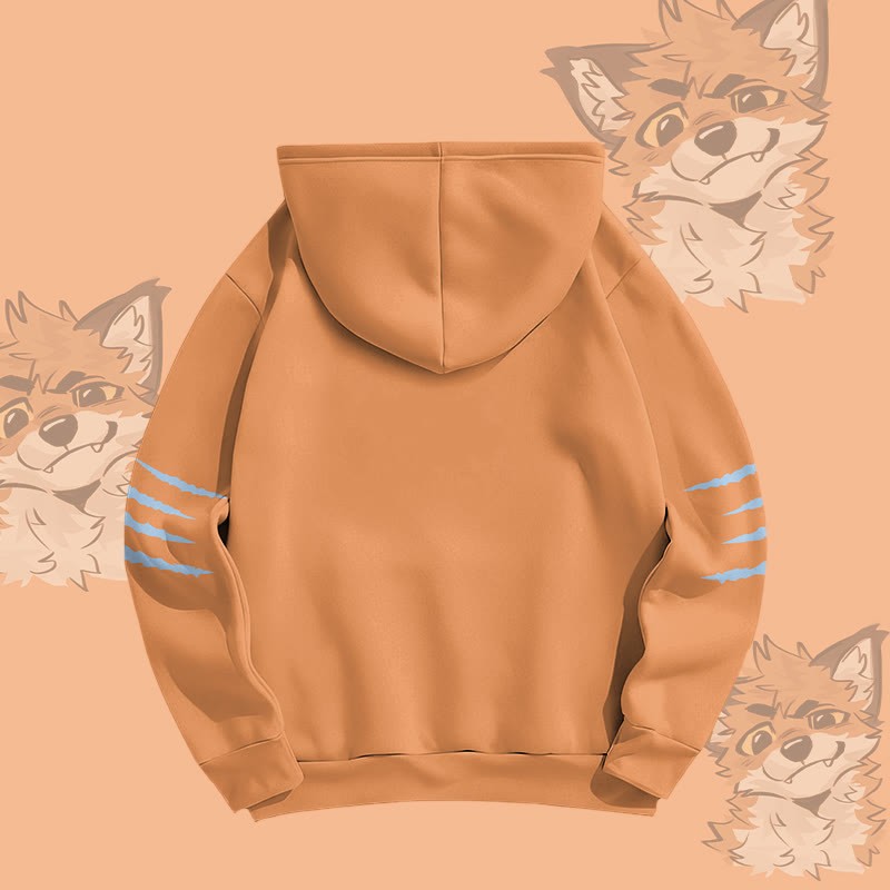 MODAKAWA X atka Pullover-Hoodie mit lustigem Fuchs-Grafikprint - image 7