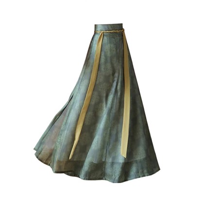 Vintage Cardigan Gerafftes Tube Top Pferdegesichtsrock - Rock - XL - image 3