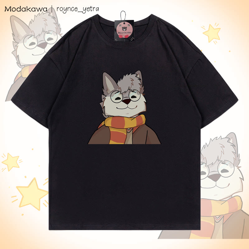 MODAKAWA X roynce_yetra Roy Smiles Grafik-T-Shirt - Black - 5XL - image 3