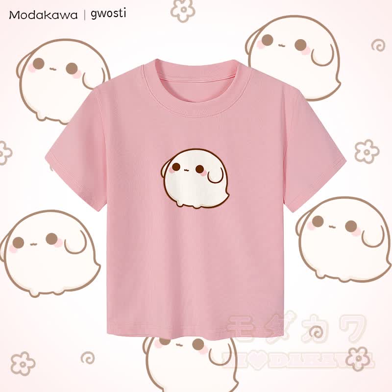 MODAKAWA X gwosti Gwosti Graphic Damen Cropped T-Shirt 92% gekämmte Baumwolle - Rosa - XL - image 4