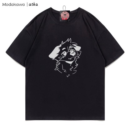 MODAKAWA X atka Anticipating Fox Grafik-T-Shirt - Black - 5XL - image 4