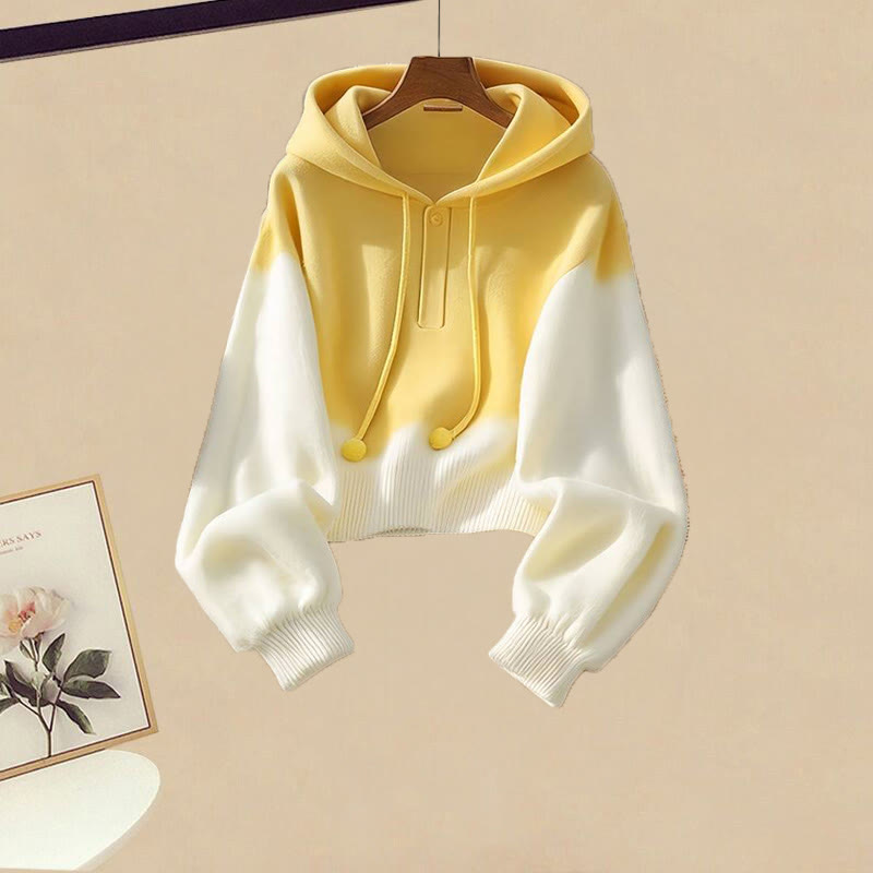 Farbverlauf-Hoodie, Jeans-Latzhose, passendes Outfit - Hoodie (Single) - 3XL - image 5