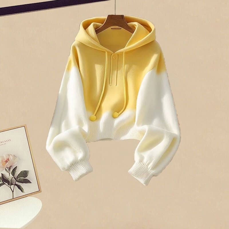 Farbverlauf-Hoodie, Jeans-Latzhose, passendes Outfit - Hoodie (Single) - 3XL - image 5