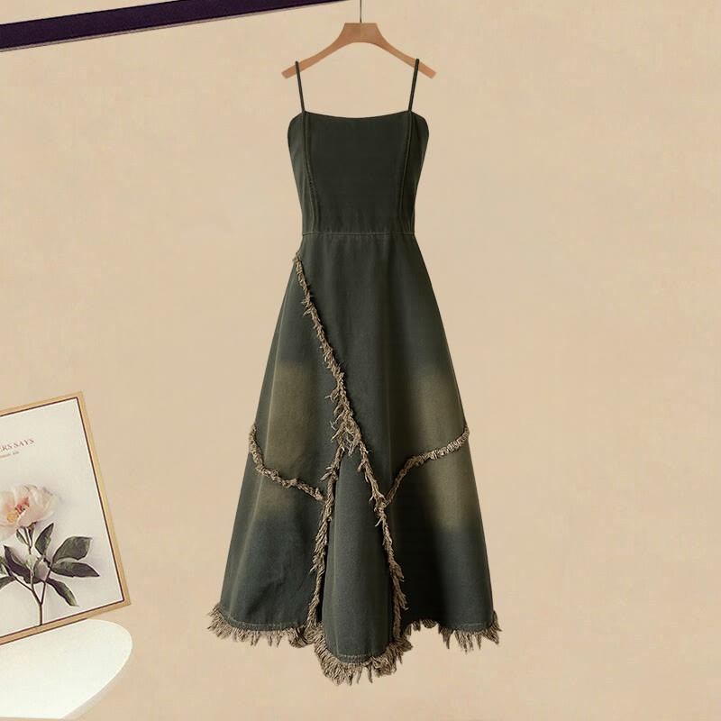 Strickjacke, Jeanskleid, passendes Outfit - Dress - XL - image 3