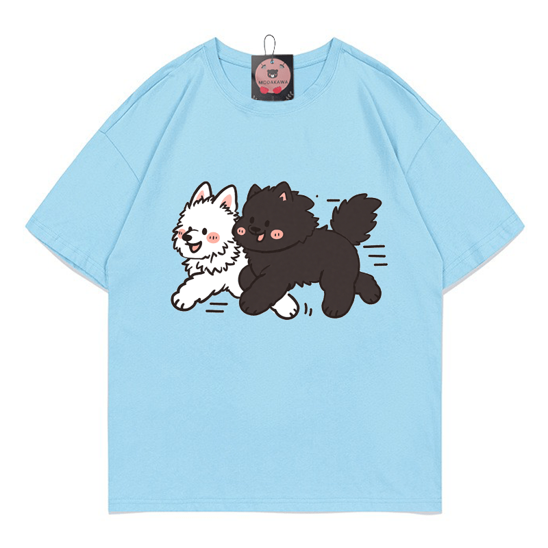 T-Shirt mit Welpenaufdruck - Blue - 5XL - image 5