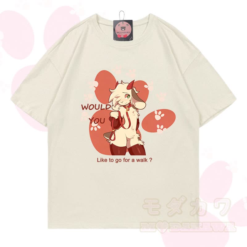 MODAKAWA X zarckets Goat Graphic 100% Baumwoll-T-Shirt - Graumilchgrün - 5XL - image 10