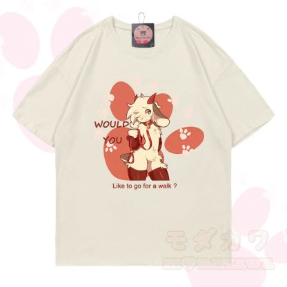 MODAKAWA X zarckets Goat Graphic 100% Baumwoll-T-Shirt - Graumilchgrün - 5XL - image 10