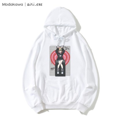 MODAKAWA X airii.exe CHEMICAL Girl Letter Print Modakawa Lockerer Hoodie - White - 5XL - image 4