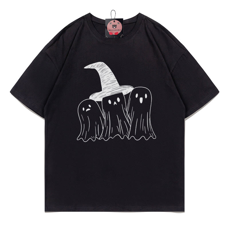 T-Shirt mit Geisterprint - Black - 5XL - image 3