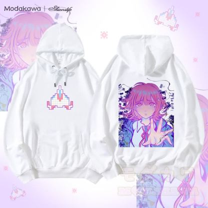 MODAKAWA X Shionslife Chiaki Nanami Graphic Streetwear Hoodie - Weiß - 5XL - image 3