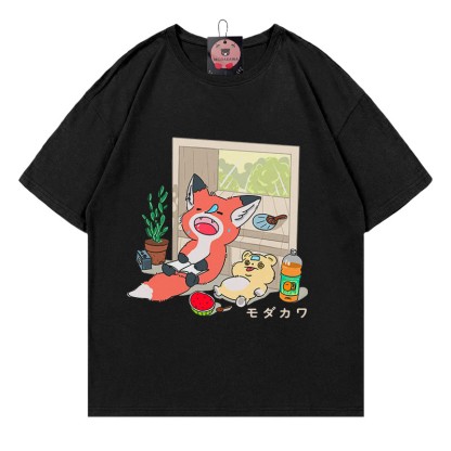 MODAKAWA T-Shirt mit Buchstabenprint „Nickerchen“ - Black - 5XL - image 4