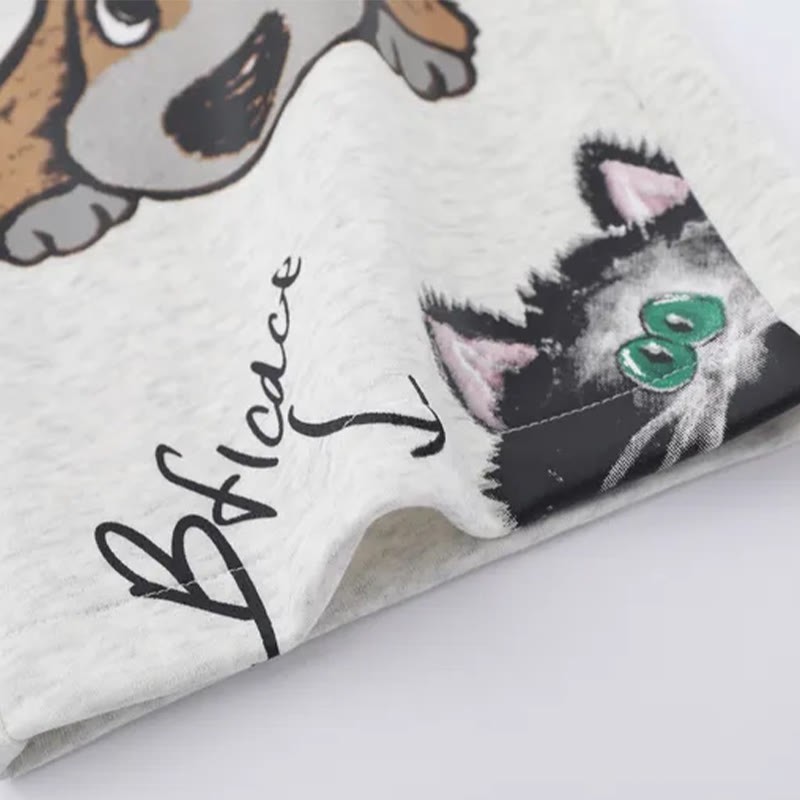 Hose mit Taschenaufdruck „Welpe Kitty“ - image 5