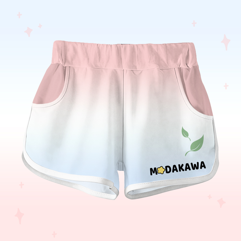 T-Shirt mit Koala-Farbverlauf, Shorts mit Buchstaben-Grafik von Modakawa (passendes Outfit) - Pink  Shorts - 5XL - image 7