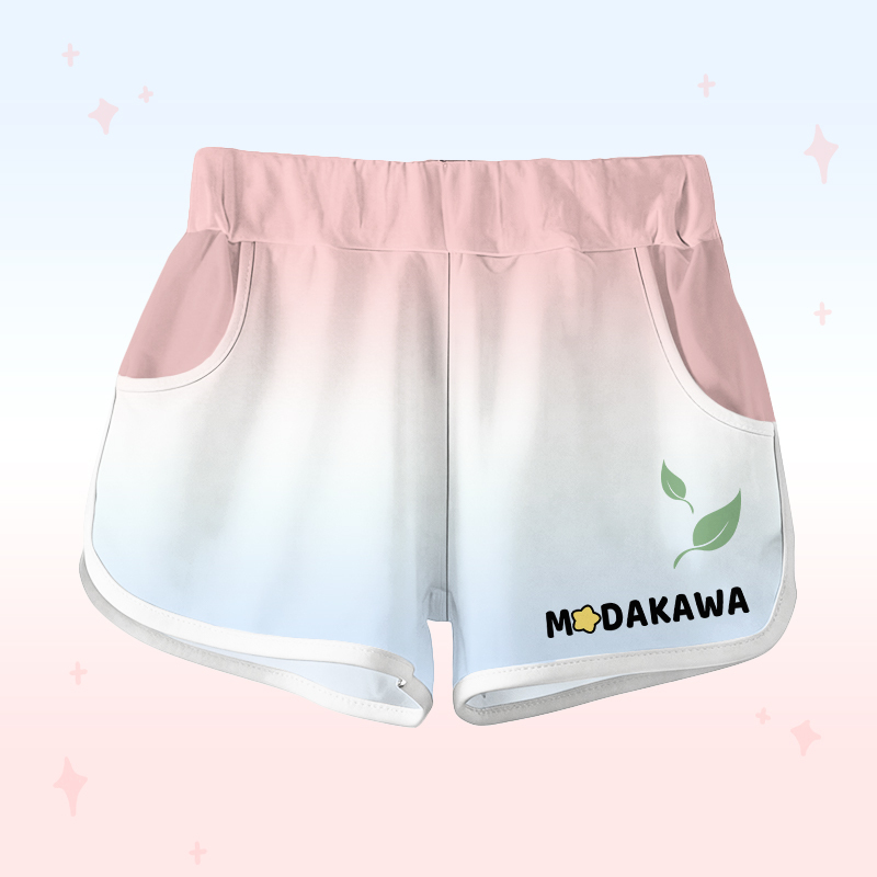 T-Shirt mit Koala-Farbverlauf, Shorts mit Buchstaben-Grafik von Modakawa (passendes Outfit) - Pink  Shorts - 5XL - image 7