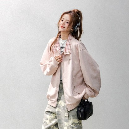 Zweiteiliges Set aus Vintage-Karojacke und Cargohose - image 7