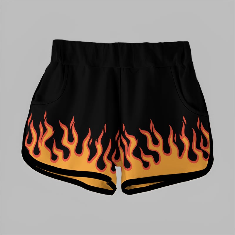 Modakawa Shorts mit Flammenmuster - image 4