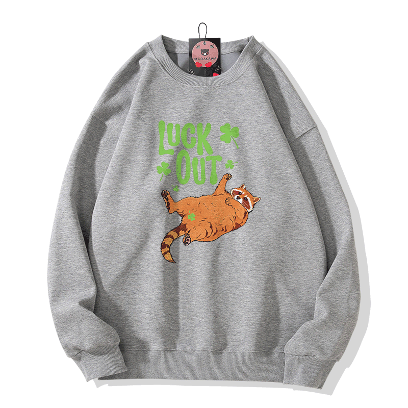 GLÜCK ENTDECKEN Modakawa Sweatshirt mit Katzenmotiv - Grey - 5XL - image 3
