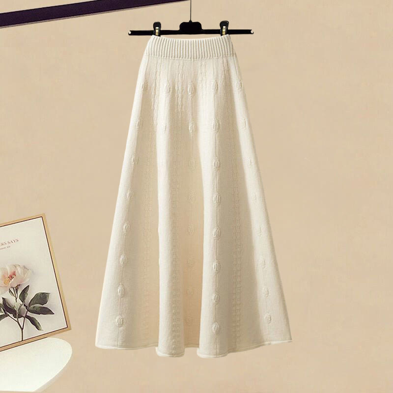 Zweiteiliger Strick-Cardigan-Rock - Rock - 3XL - image 3