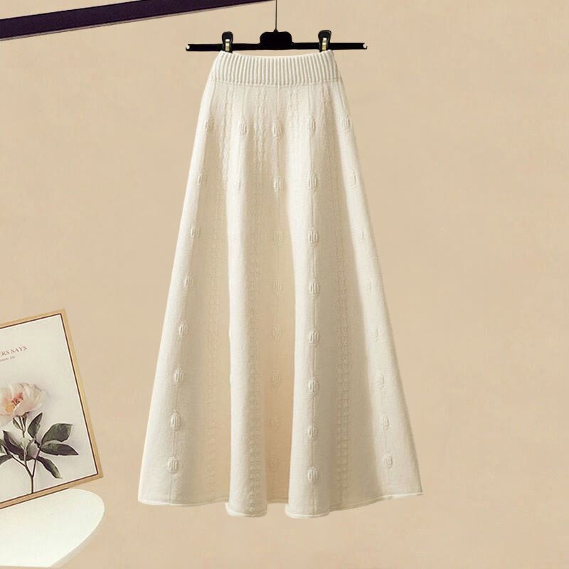 Zweiteiliger Strick-Cardigan-Rock - Rock - 3XL - image 3