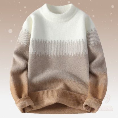 Zweiteiliges Set aus Strickpullover und Cordhose in Farben -Optik - Brauner Pullover - 4XL - image 7