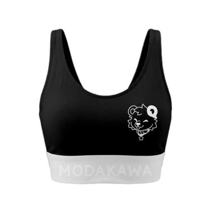 Sport-BH mit Welpenmotiv, Leggings, Modakawa-Partnerlook - Black Top - 5XL - image 5