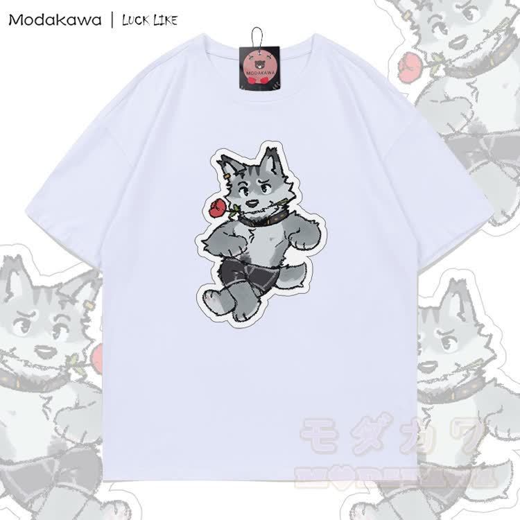 MODAKAWA X LUCK LIKE Remy Rose Grafik-T-Shirt aus 100 % Baumwolle - Weiß - 5XL - image 3