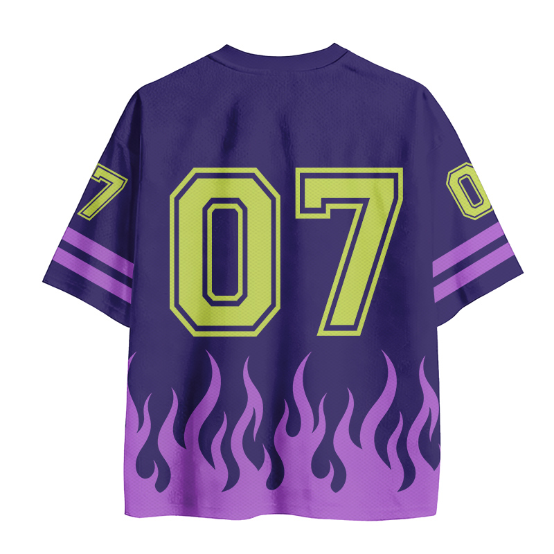 LIEBE PERSON HINTER MIR Kreuzfeuernummer Grafik Vintage Mesh Jersey T-Shirt - image 3