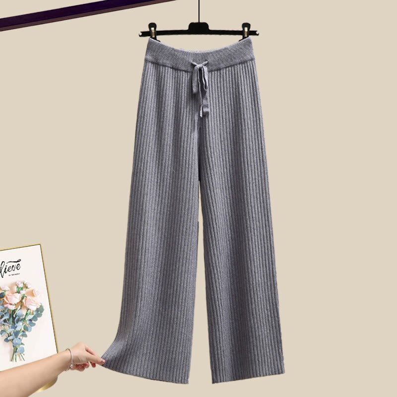 Strickstreifen-Pullover und passende Hose - Grey Pants - XL - image 10