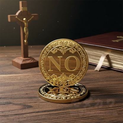 JA NEIN Entscheidungsmünze Glücks-Wahrsage-Herausforderung Geschenk - image 5