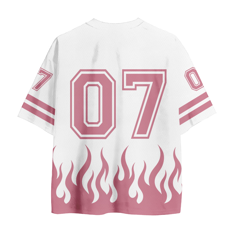 HE CALLED ME TO FIRST Fish Number Graphic Vintage Mesh Jersey T-shirt - image 3