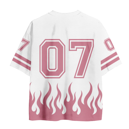 HE CALLED ME TO FIRST Fish Number Graphic Vintage Mesh Jersey T-shirt - image 3